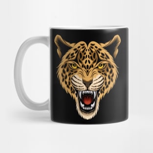 Leopard Face, Wild Animal Mug